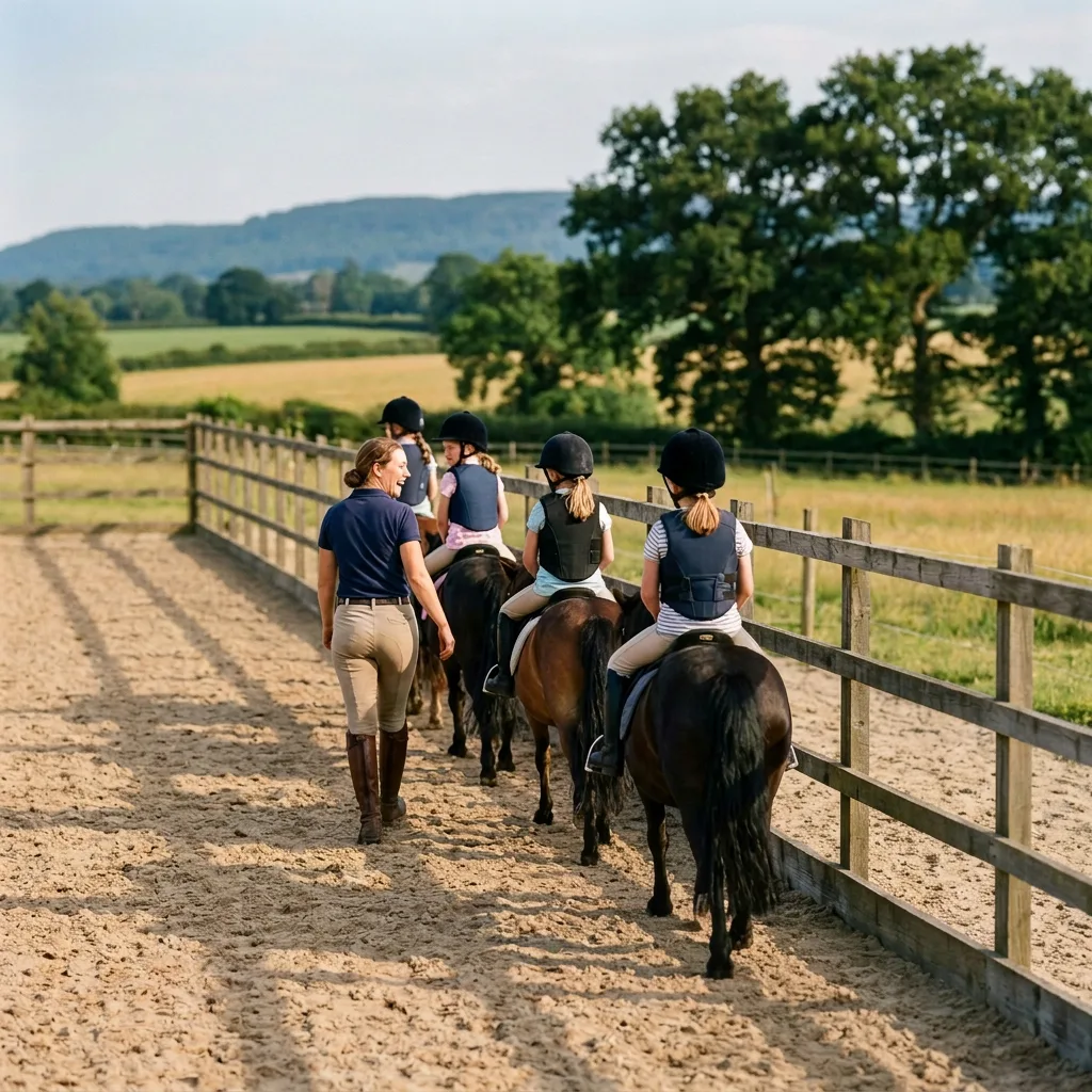 Cours de poney à Pélussin, Loire